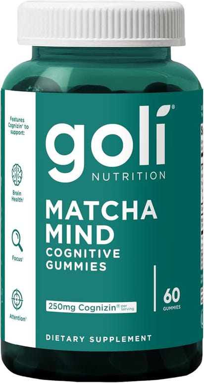 3 Bottles of Goli Favorites Bundle: Ashwagandha KSM-66, Apple Cider Vinegar, + SPECIAL Matcha Mind Supplements with Cognizin, Vitamins D2 and B12