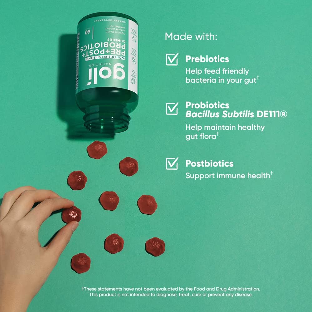 Goli 3-in-1 Gut Wellness Gummies™